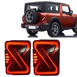 Smoky Black LED Taillight/Backlight For Mahindra THAR (SET) PAIR (Right & Left Both)